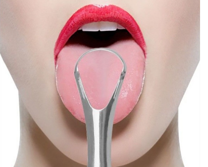 Stainless Steel Oral Hygiene Tongue Scraper Personal Care Cleaning Tongue Moss Anti Bad Breath H