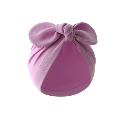 Some Baby Bowknot Beanie Hat Large Turban Hat for Newborn Boys Girl 0-12M Soft Breathable Headdress Universal Photo Hat BH16