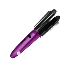 4 in 1 Ceram Styler Ionic Styler Pro Ionic Hot Brush and Ceramic Flat Iron Purple