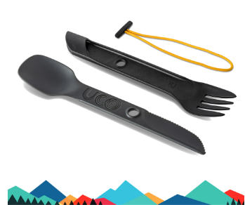 UCO Gear Switch Spork Utensil Set w/ Tether