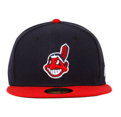 Cleveland Indians MLB AC Perf Navy Blue Red 59FIFTY Fitted Cap (ESSENTIAL)
