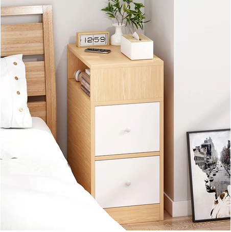Sanxun Bedside Table Modern Bedroom Wall Side Mini Simple Small Cabinet with Drawer Bedside Cabinet