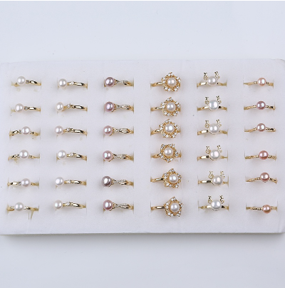 Natural Freshwater Pearl Ring Fashion