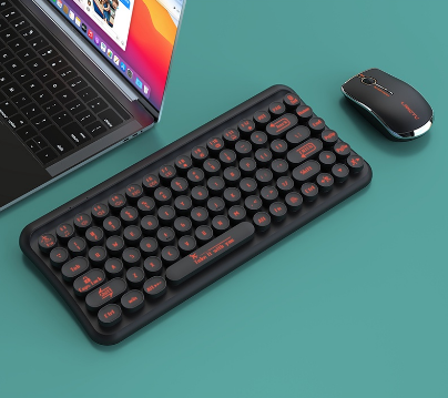 Anykool 2.4G Mixed Color Keycap Wireless Keyboard And Mouse Set Combo Mini Langtu LT700