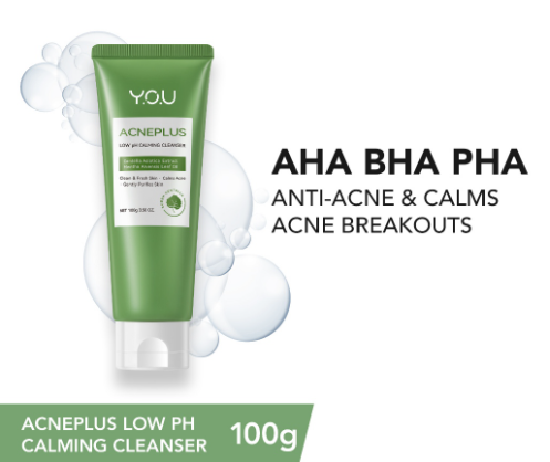 Y.O.U Acne Plus Low Ph Calming Cleanser Anti Pimple Acne Remover |Gentle Face Wash 100G