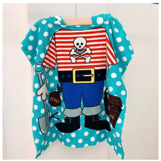 Children Bath Towel Cartoon Printed Baby Can Wear Hooded Bathrobe Beach Swimming Windproof Quick-Drying Cloak Kids Beach Towels T2