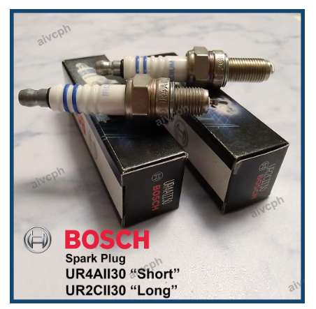 Bosch Double Iridium Spark Plug UR4AII30 UR2CII30 Short Long Motorcycle UR4A1130 UR2C1130