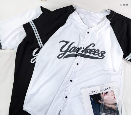 Oversized Unisex Jersey Men and  Women Button Two Tone Raglan Jerseys Baseball Basketball Drifit B144