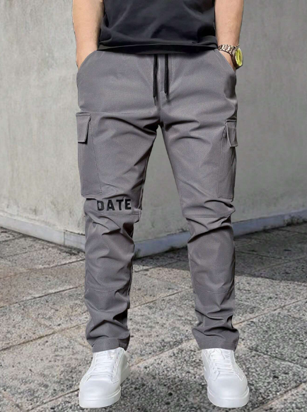 Manfinity Homme Men'S Drawstring Cargo Pants