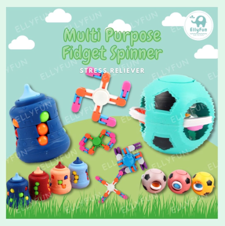 Ellyfun Soccer Ball Fidget Spinner Fidget Spinner Toys for Kids Stress Reliever Stress Toy