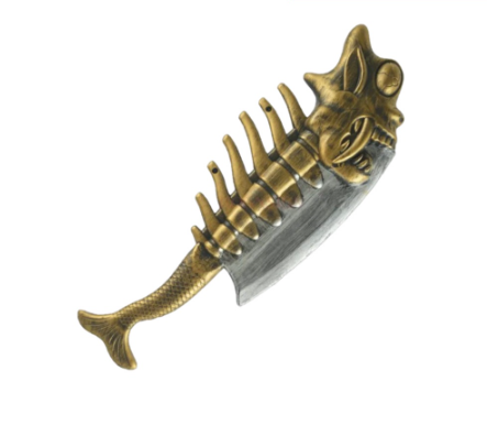 Halloween Butcher Fishbone Chopper Prop Toy