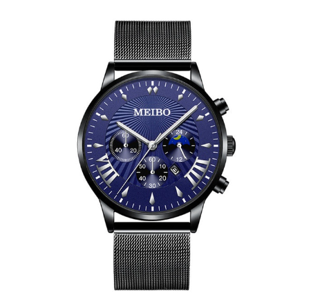 Luxury Gold Watch Men Fashion Calendar Display Stainless Steel Quartz Watch Waterproof Men's Wacthes 11