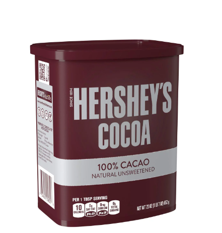 Hershey's Cocoa 100% Natural Unsweetened Cocoa Powder 652g