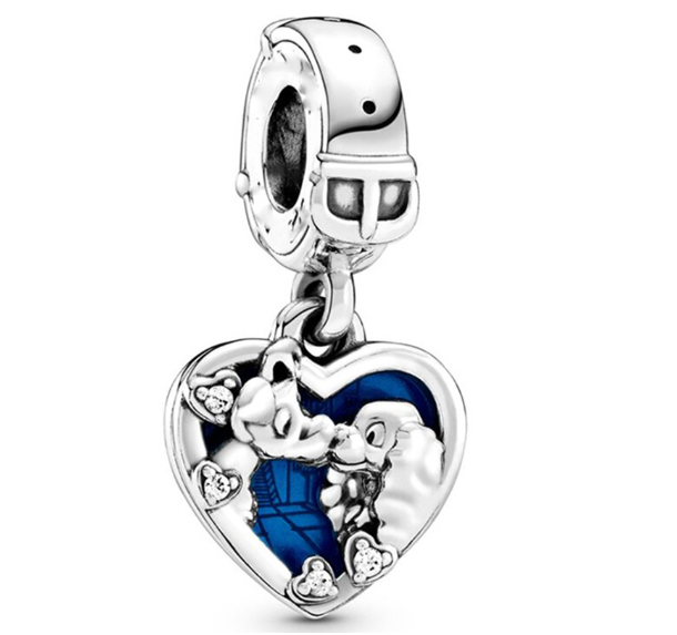 Clover Sea Turtle Cherry Charms 925 Silver Bracelet Accessories Lovers Diamond Inlaid Beads 0024