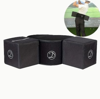 1pc Golf Swing Waist Strap with Dual Block Auxiliary Device - Perfect Swing Trainer Aid for Adults - Ideal for Outdoor Practice and Improving Swing Mechanics