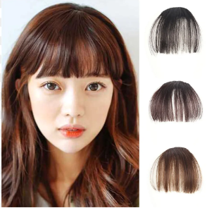 High Quality Korean Thin Air Bangs Wigs Piece Non-Sideburns For Women Hair Extensions