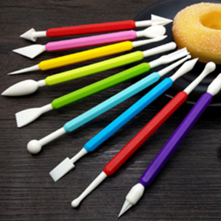 SeamiArt 10PCS Set Plastic Sculpting Fondant Tools Clay Modelling Cake Decoration