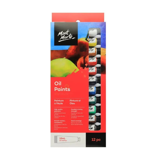 Mont Marte Oil Color Set Pmhs0025 12Pc X 12MLPAINT