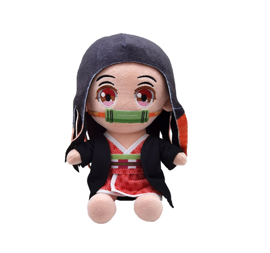 20CM Demon Slayer Plush Toys Kawaii Kamado Tanjirou Agatsuma Zenitsu Kamado Nezuko Stuffed Dolls Lovely Pillow DS28