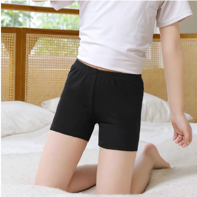 Set Of 6pcs Girl All Black Cycling Shorts Comfortable