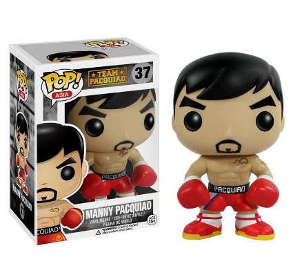 Funko Pop Manny Pacquiao #37 Vinyl Model Action Figures Rare Toy Vaulted