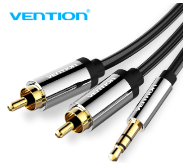 Vention Rca Cable 3.5mm To 2Rca Aux Gold Plated Stereo Audio Y-Splitter Male Wire For Speaker Dvd Tv