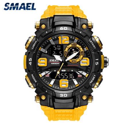 SMAEL Original Men's Watches Top Brand LED Digital Fashion Male Military 50M Waterproof Sport Casual Creative Watch Men 1921 M002