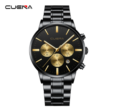 CUENA men's watches original brand fashion simple quartz waterproof models 6080 M2