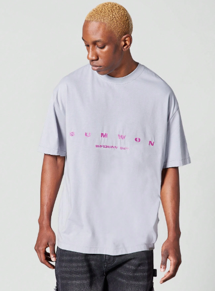 SUMWON Tee With Front Embroidery