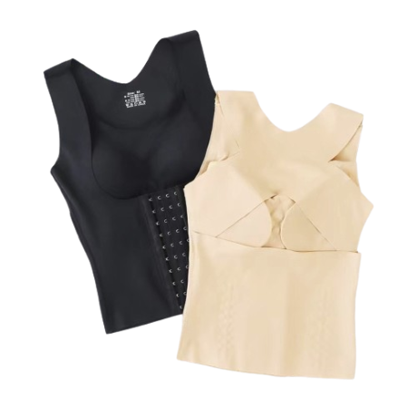 Lovito Women Structure Line Plus Size Shapewear LNE31251 (Apricot/Black)