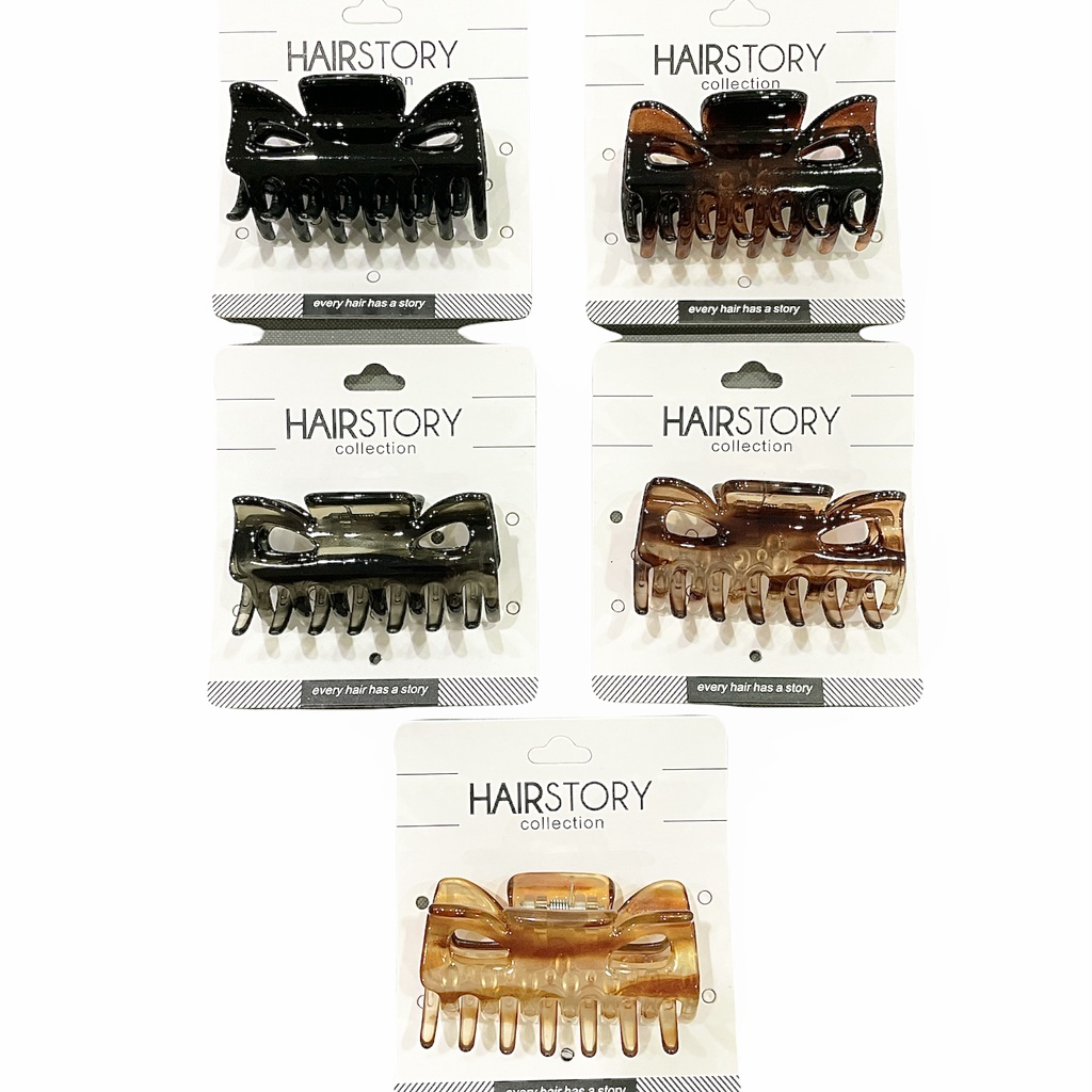 HAIRSTORY Multi Color Non-Slip Medium Hair Clamp