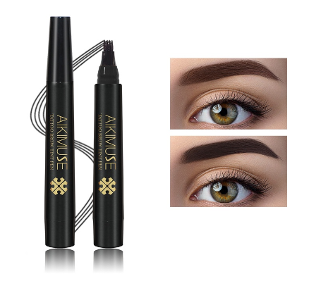 Aikimuse Waterproof Long-Lasting Eyebrow Fork Tip Liquid Pencil - 4 Colours