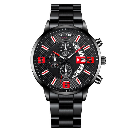 Original POSHI Men's Watches Top Brand Luxury Quartz Men Sports Watch Stainless Steel Military Waterproof Watch For Men Fashion Casual Watch M9