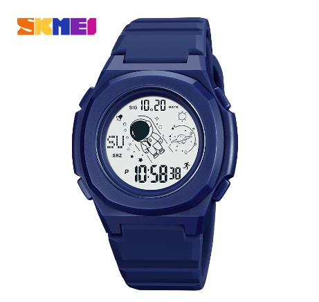 SKMEI Fashion Sport Waterproof Watch Digital For Men And Women 2024 BLUE