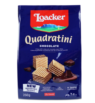 Loacker Quadratini  Chocolate 250g