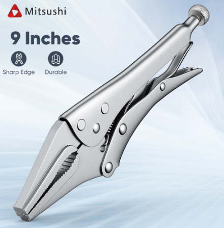 Mitsushi MIT-LNVG9 9 Inches Long Nose Vise Grip Locking Pliers