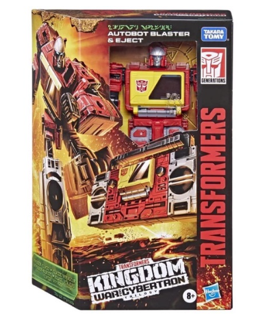 Transformers Toys Generations War for Cybertron: Kingdom Voyager WFC-K44 Autobot Blaster & Eject