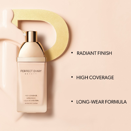 Perfect Diary High Coverage Long Wear Liquid Foundation Cruelty-free