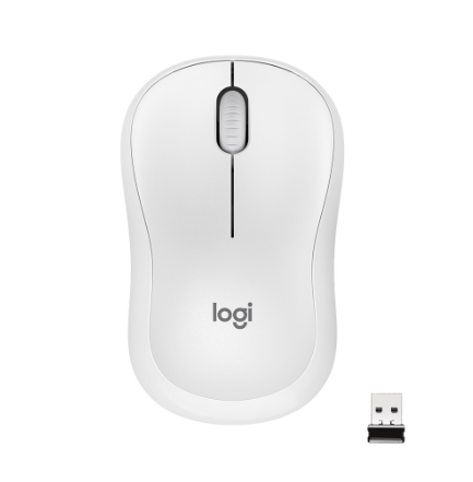 (White) Logitech M220 Silent Wireless Mouse, 2.4 GHz with USB Receiver, 1000 DPI