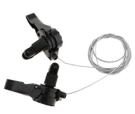 Premium & Universal of Mountain Bike Thumb Shifter Set with Brake Shift Cable - 3x5 / 3x6 / 3x7 Speed or 15/18/21 Speeds