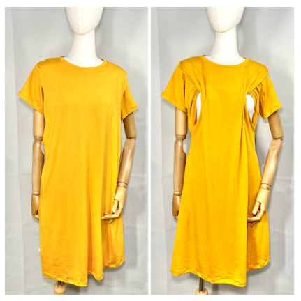 Maternity Breastfeeding dress  Nursing dress  Pregnant  Nursing wear  Lounge dress  Casual dress MBD16