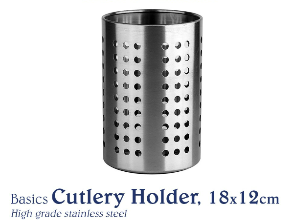 Chef's Classics Basics Stainless Steel Kitchen Tool Holder, 18x12cm
