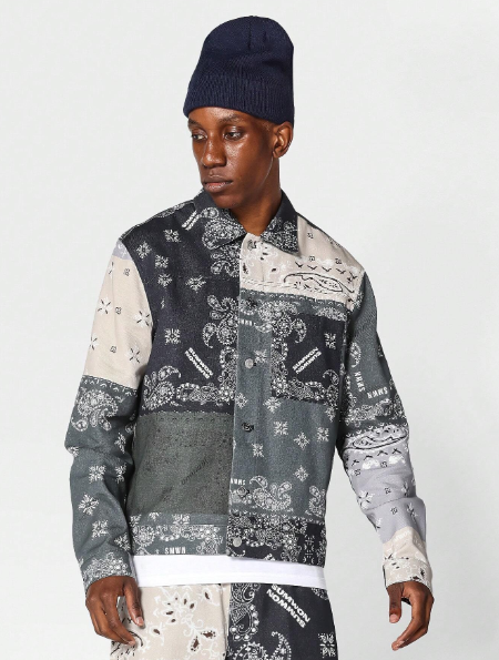 SUMWON Western Jacket With All Over Print