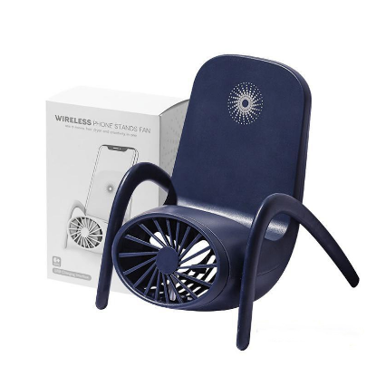 Creative Desktop Table Fan Wireless Phone Stands Fan Bracket Fan Portable For School Office