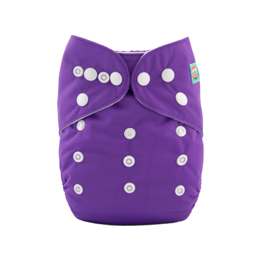 Alva Baby Cloth Diapers Solid Color One Size Adjustable Reusable Washable Pocket Cloth Diaper Cloth Diaper Only P18
