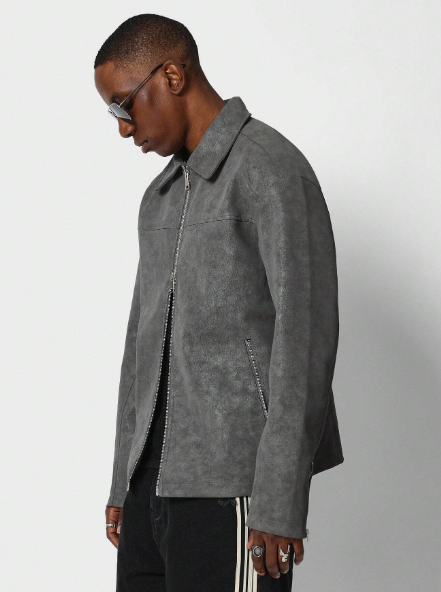 SUMWON PU Zip Through Jacket