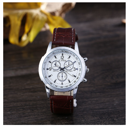2020 new blue light glass three eye men's Quartz Watch Gift fashion casual belt watch fashion fashion watch M2
