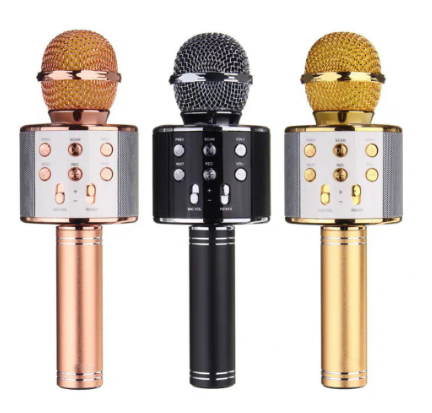 Original Smilee WS858 Wireless Bluetooth Microphone WS-858 Karaoke Speaker