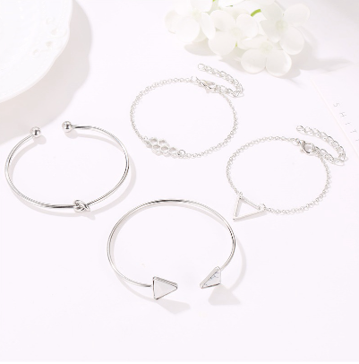4PCS Fashion Accessories Set Bohemia Bracelet Bangles
