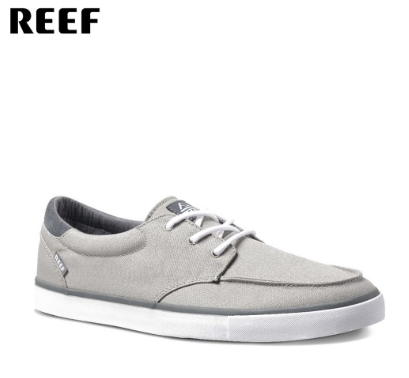 Reef Men's Deckhand 3 Grey White Shoes